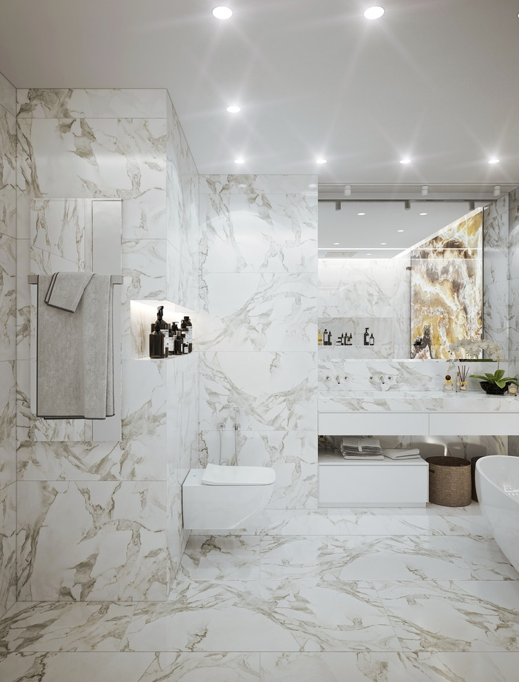 Квартира на Красной Пресне - современный стиль с элементами классики