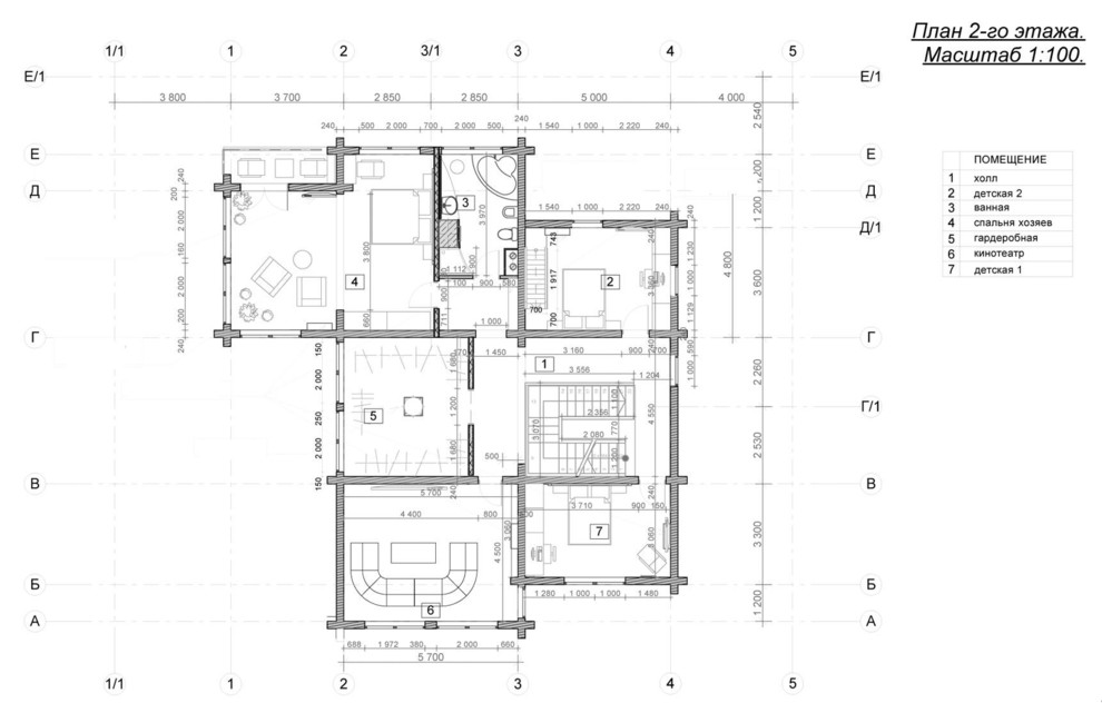 Проект дома из клееного бруса