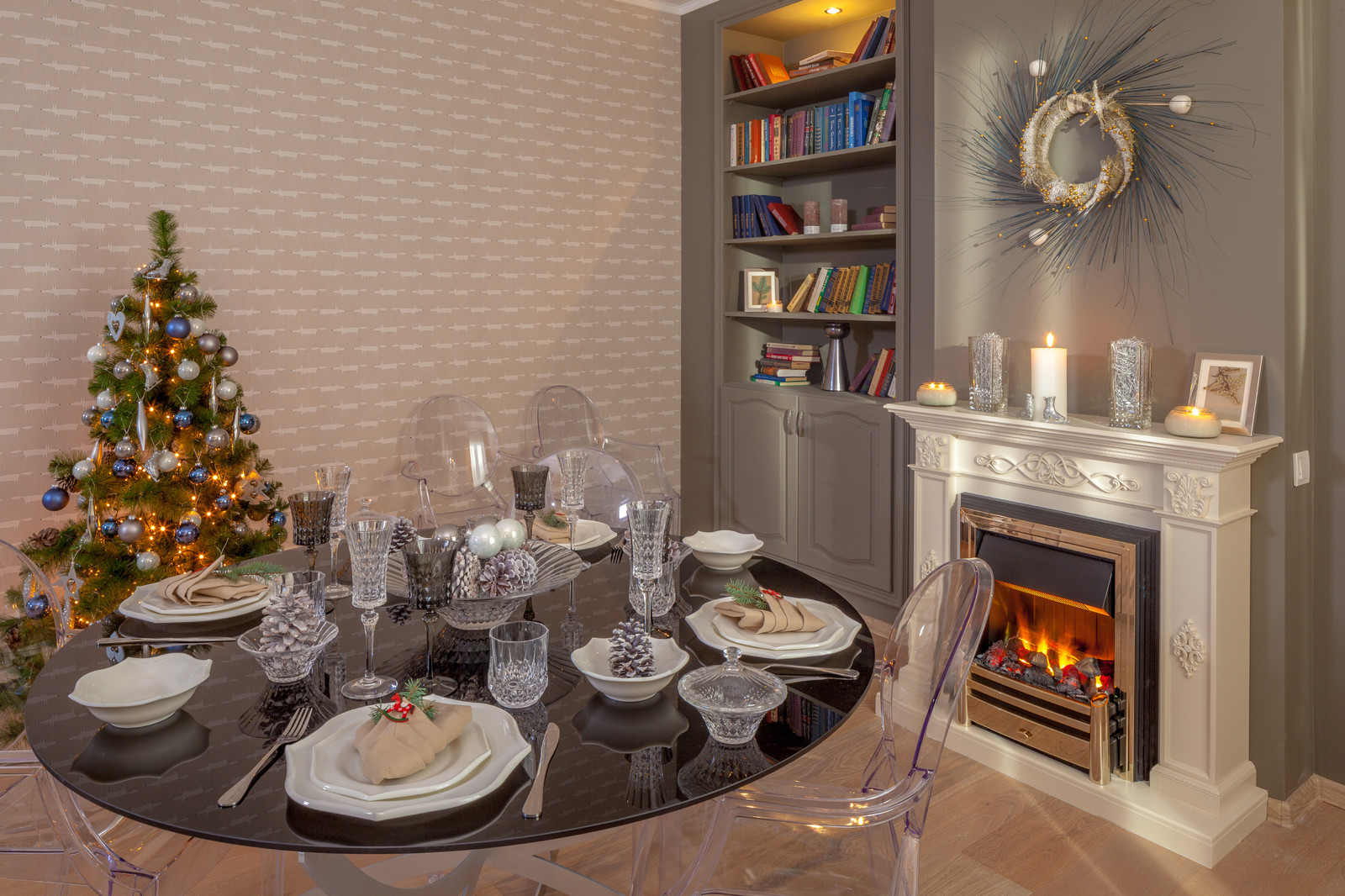 Гостиная на контрастах для программы "Фазенда" Первый Канал