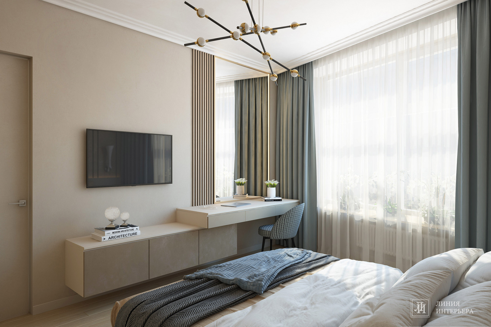 Дизайн интерьера 3-х комнатной квартиры в ЖК Триколор