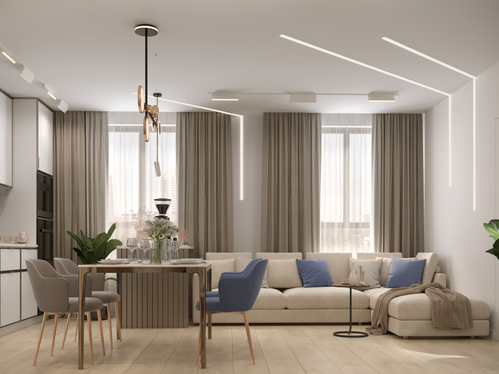 Трехкомнатная квартира в ЖК Discowery