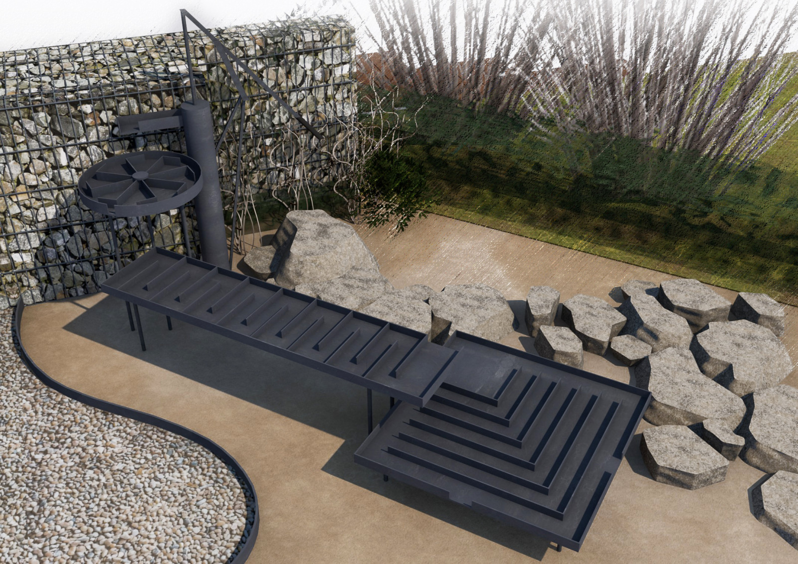 Конкурсный проект сквера в городской среде