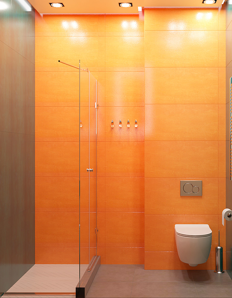 Яркая сочность. Трехкомнатная квартира на Озерной