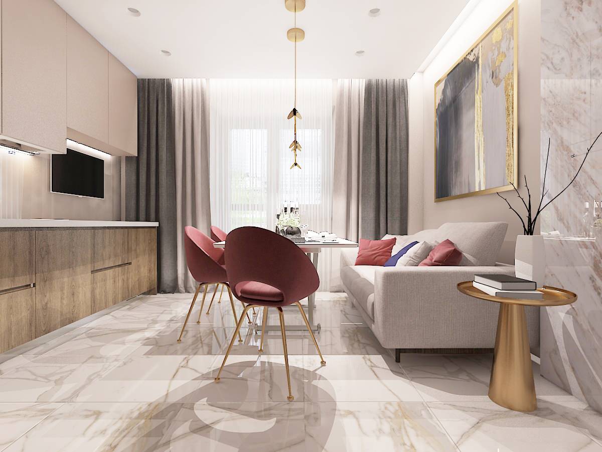 Однокомнатная квартира для молодой пары