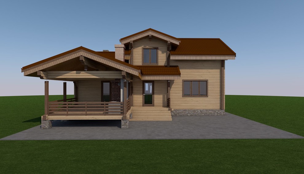 дом-баня  из бруса