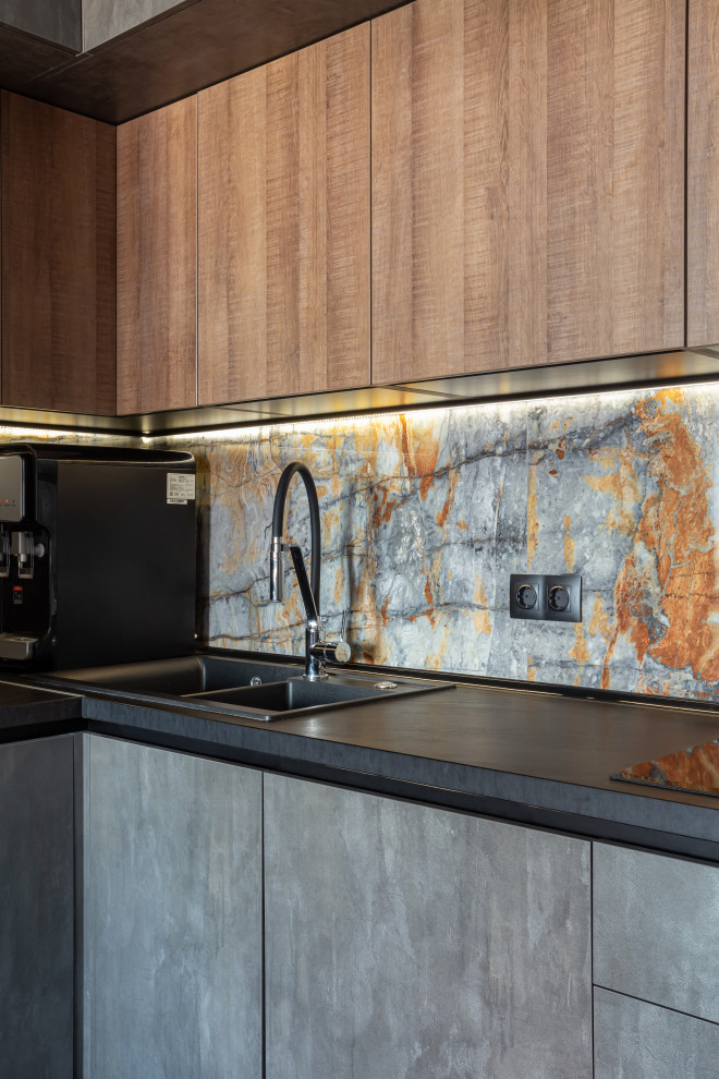 Антресольная кухня в ЖК Измайловский лес