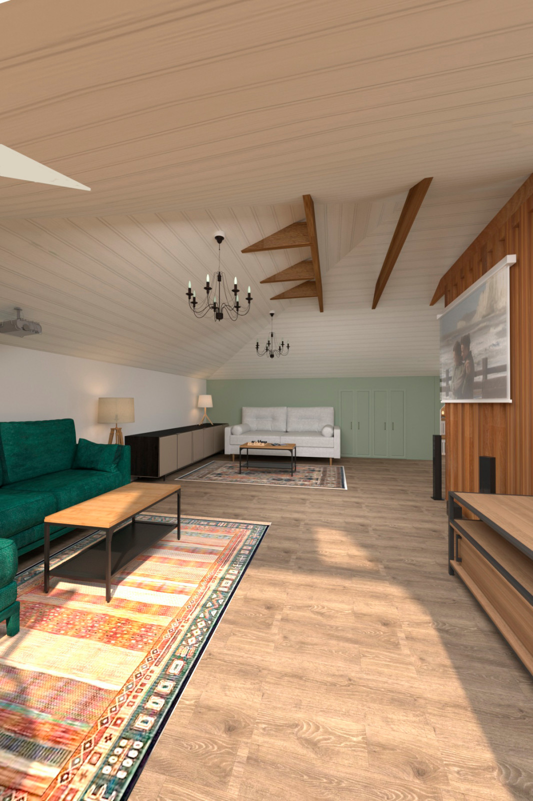 Мансарда в загородном доме