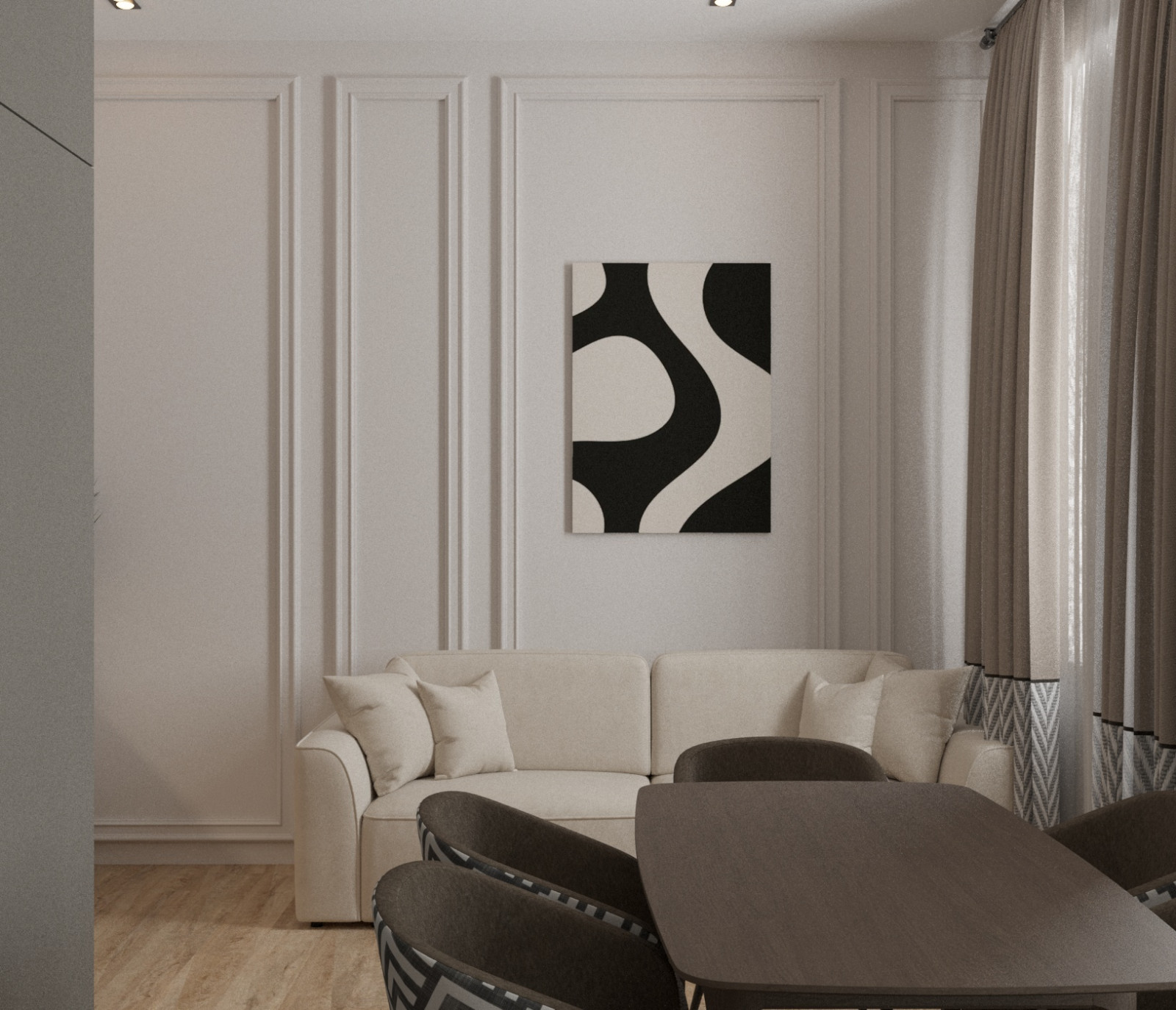 Диван в гостиной