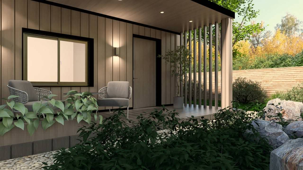 Экстерьер каркасного дома