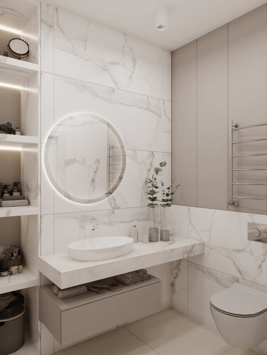 ДИЗАЙН-ПРОЕКТ ИНТЕРЬЕРА КВАРТИРЫ, ЖК ТУШИНО, МОСКВА, 76 М²