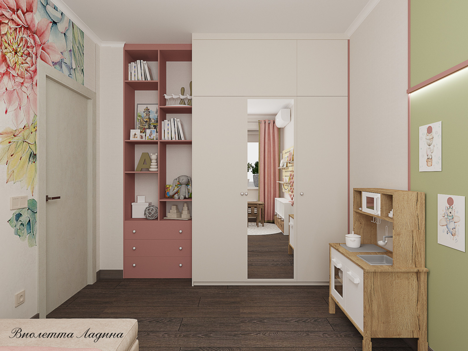 Большая квартира с воспоминаниями о путешествиях.