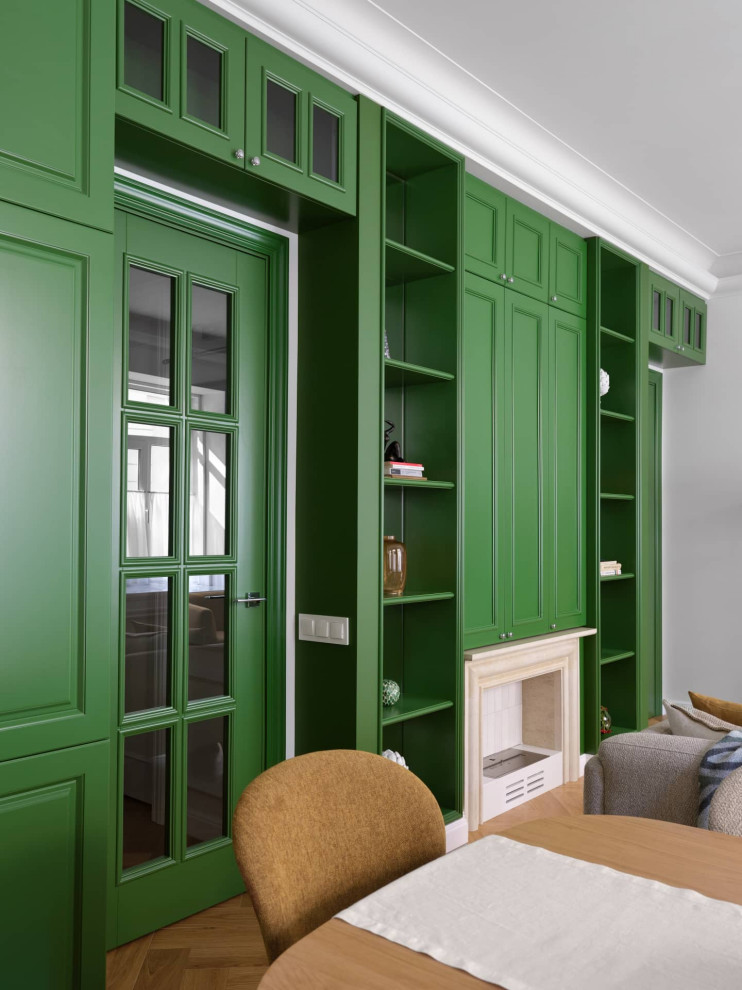 Дизайн и ремонт квартиры в Пречистенском переулке — Зелёный лейтмотив