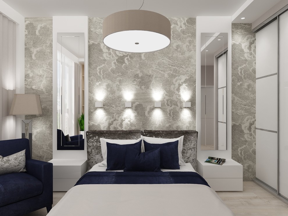 Воздушная квартира с абстракцией