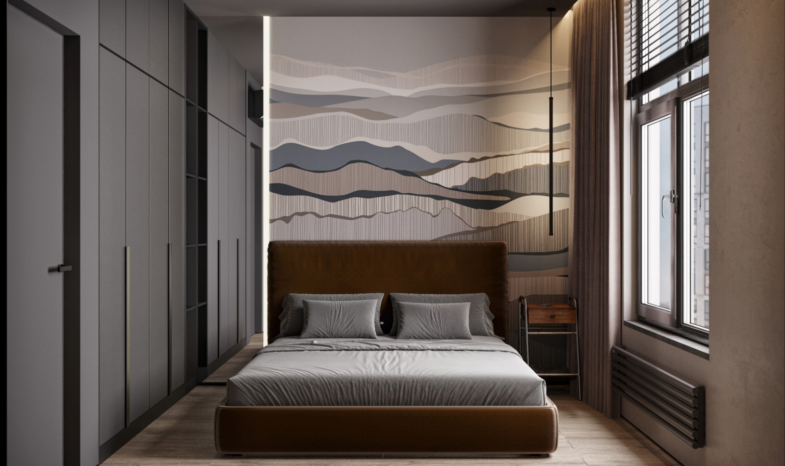 Проект однокомнатной квартиры 40 м²