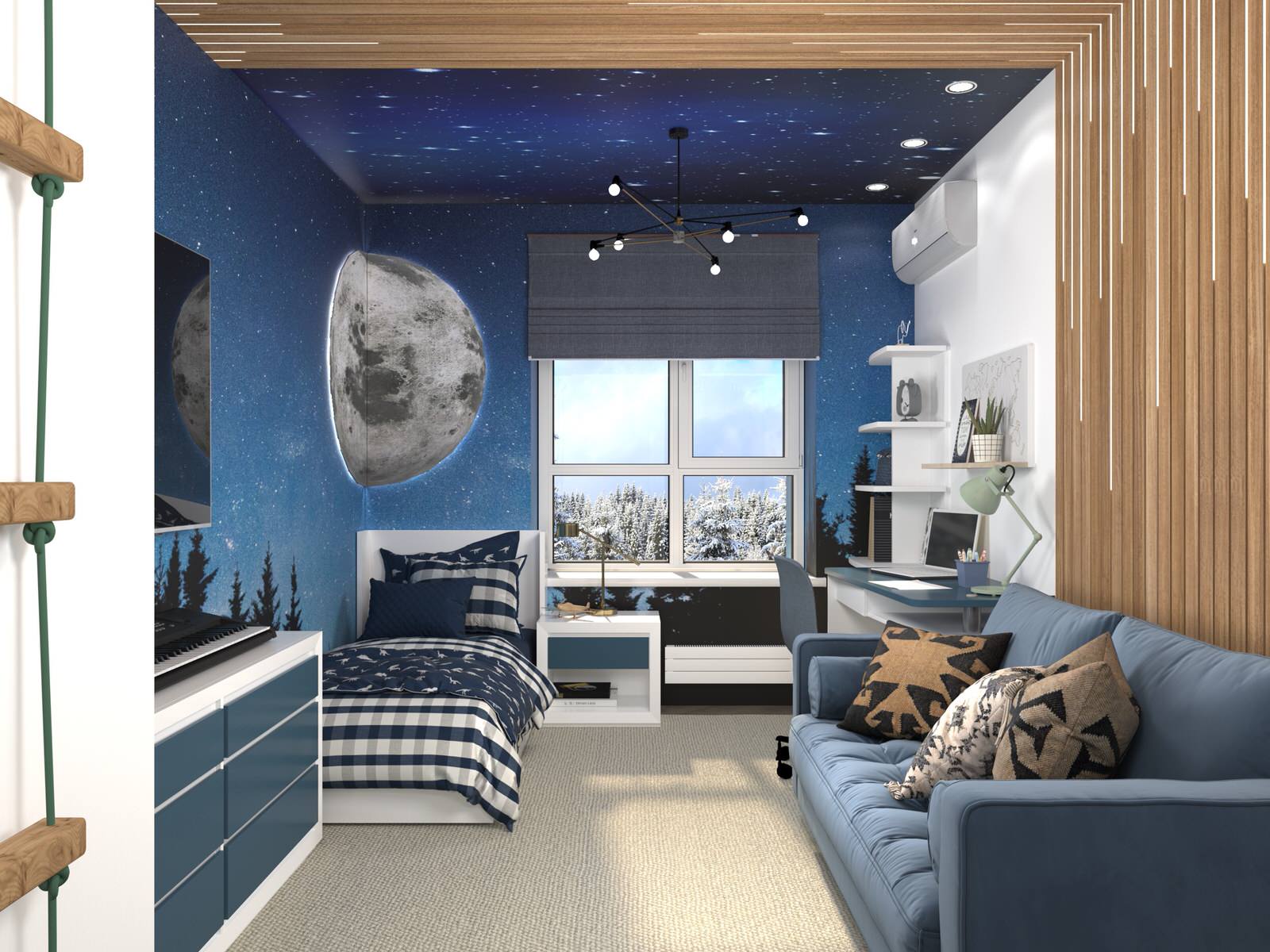 Комната для мальчика 9 лет