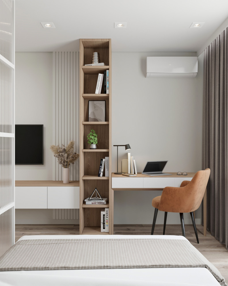 Проект спальни-гостиной в современном стиле