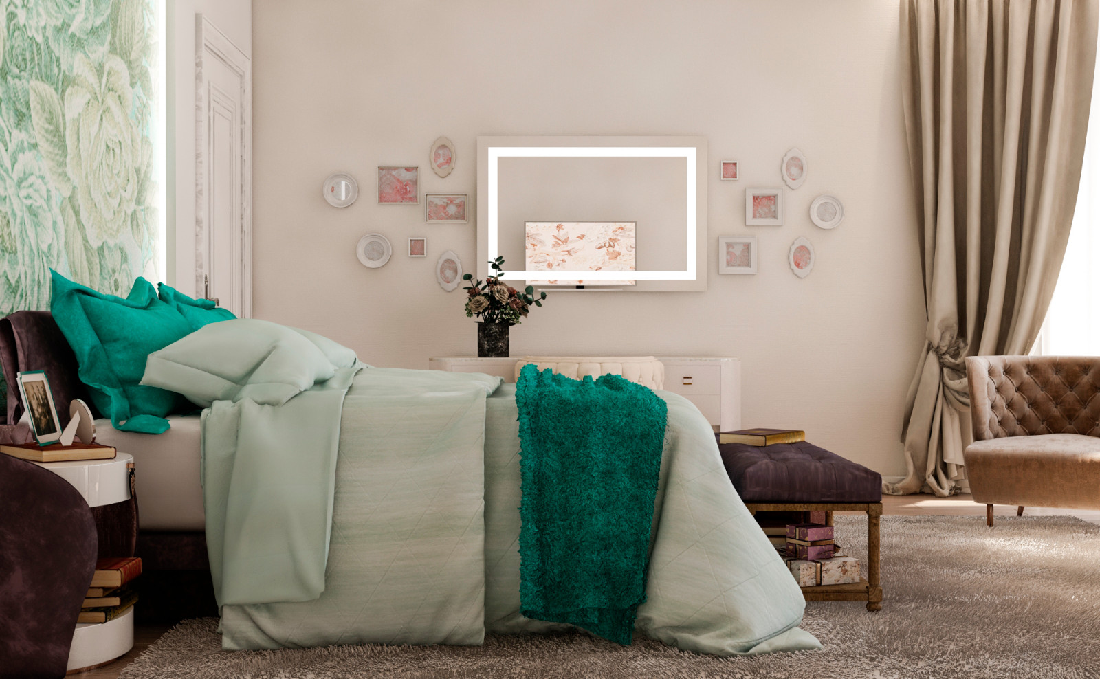 Интерьер частного дома в пос. Султан