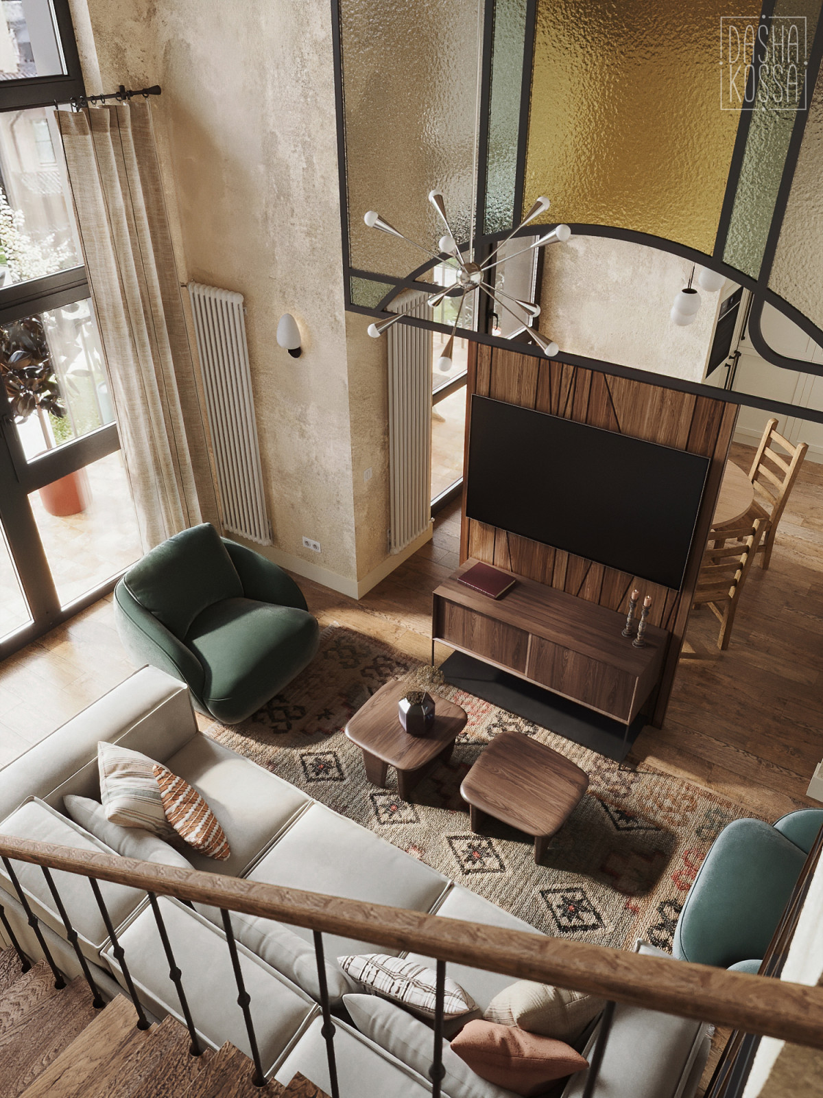 Fairy Wood. Двухуровневая квартира.