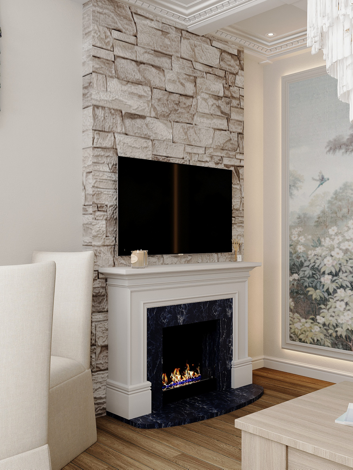 Дизайн-проект дома у моря в стиле нео-классика