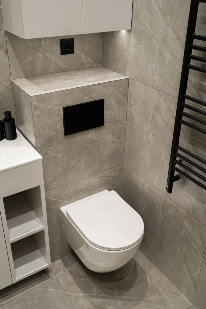 Серый минимализм | 58 кв.м.