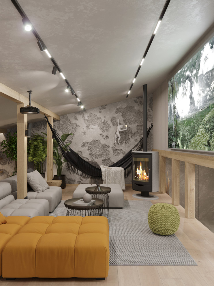 Мансарда в загородном доме, зона отдыха и массажная комната