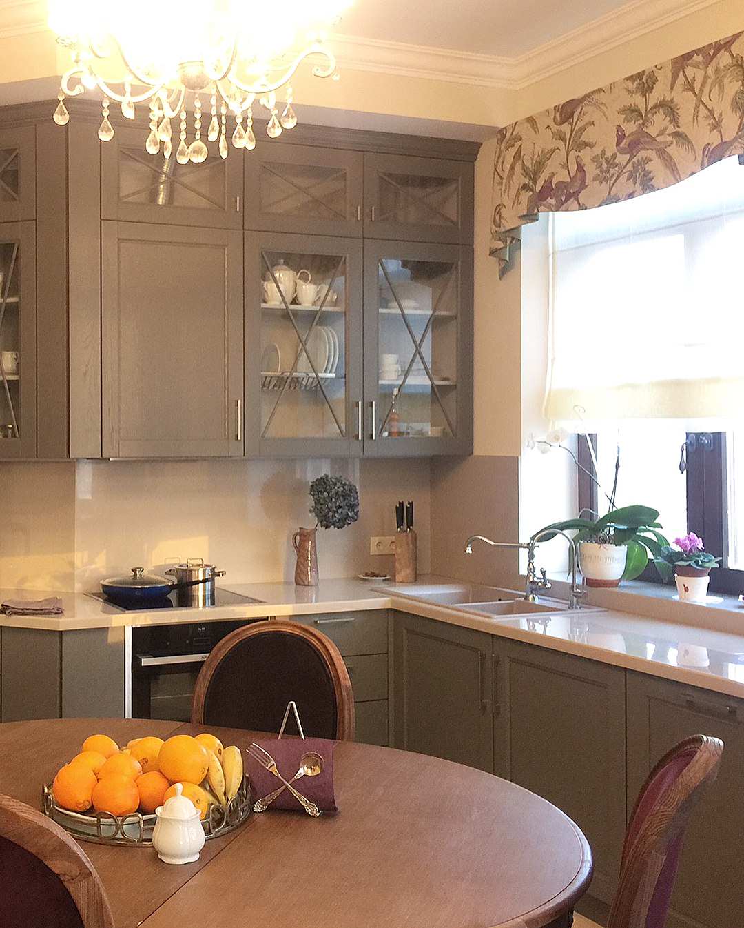 Массив из ясени и Шкаф из дуба