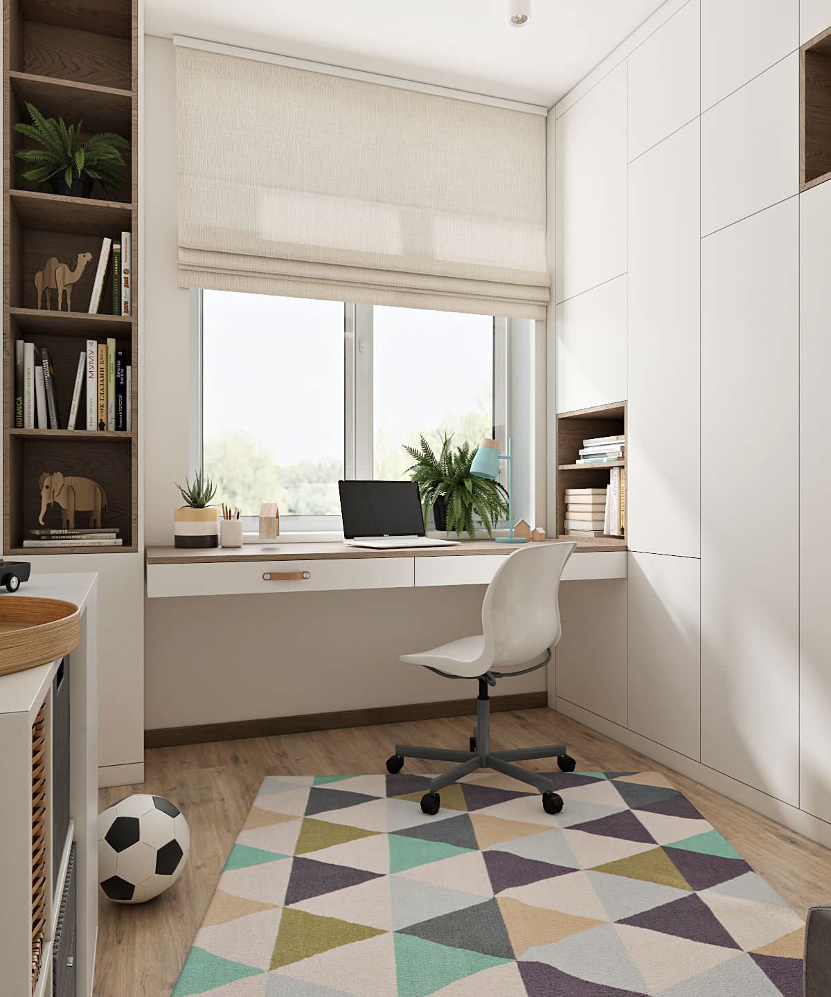 Интерьер квартиры 70 кв.м. для семьи с двумя детьми