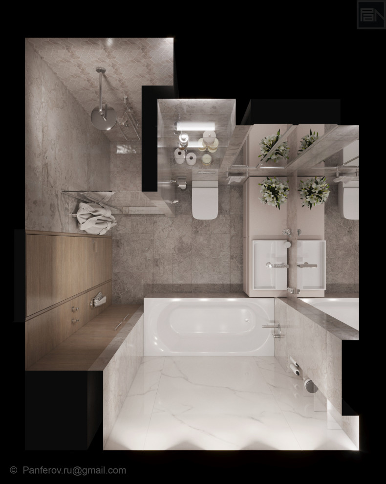 Дизайн-проект квартиры в ЖК "Фьюжн парк"