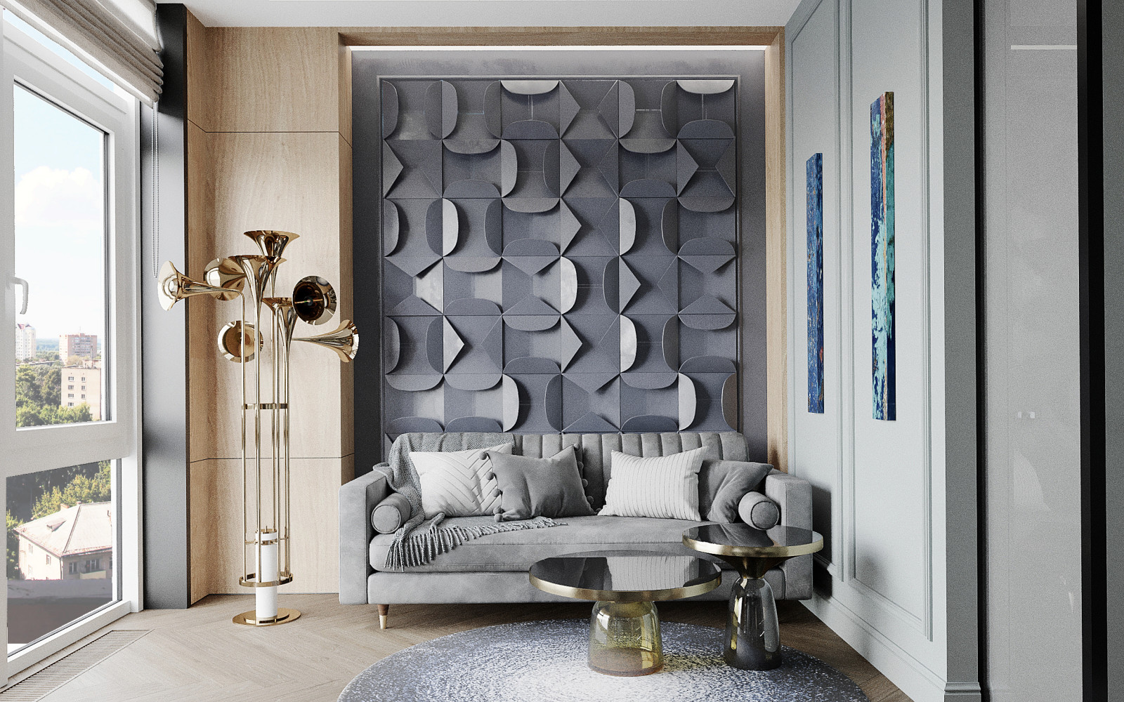 Интерьер 4-х комнатной квартиры в современном стиле. г. Москва