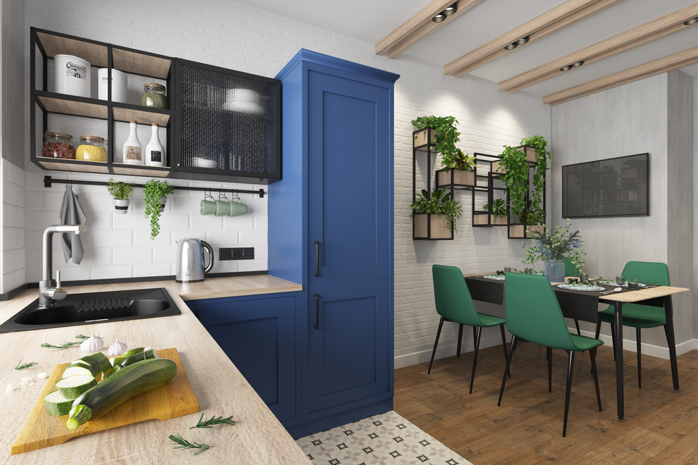 Квартира 60 кв.м  в стиле лофт + современный стиль.