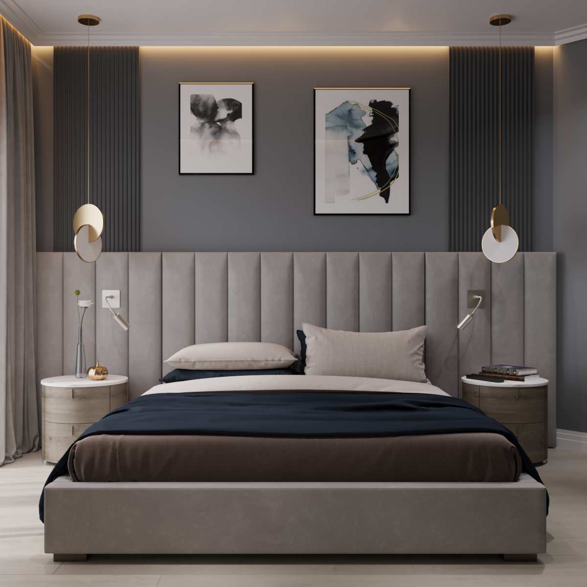 Спальня из проекта "StyleHome"