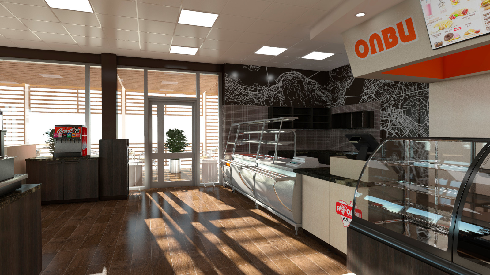 Проект интерьера АЗС