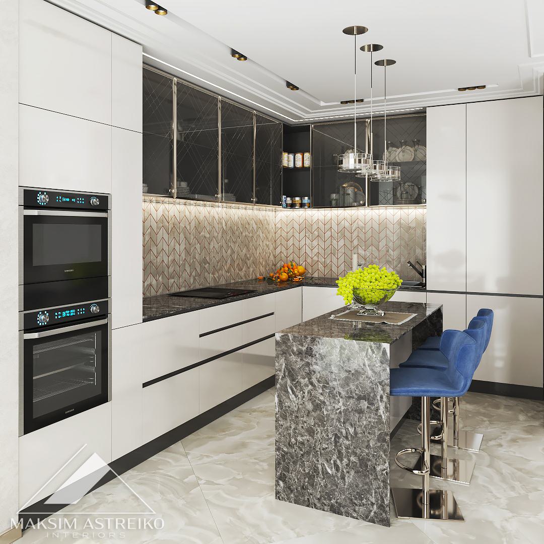 Современный интерьер с элементами арт деко