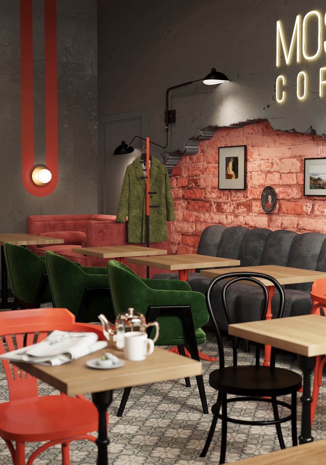 Дизайн-проект кофейни часть 1