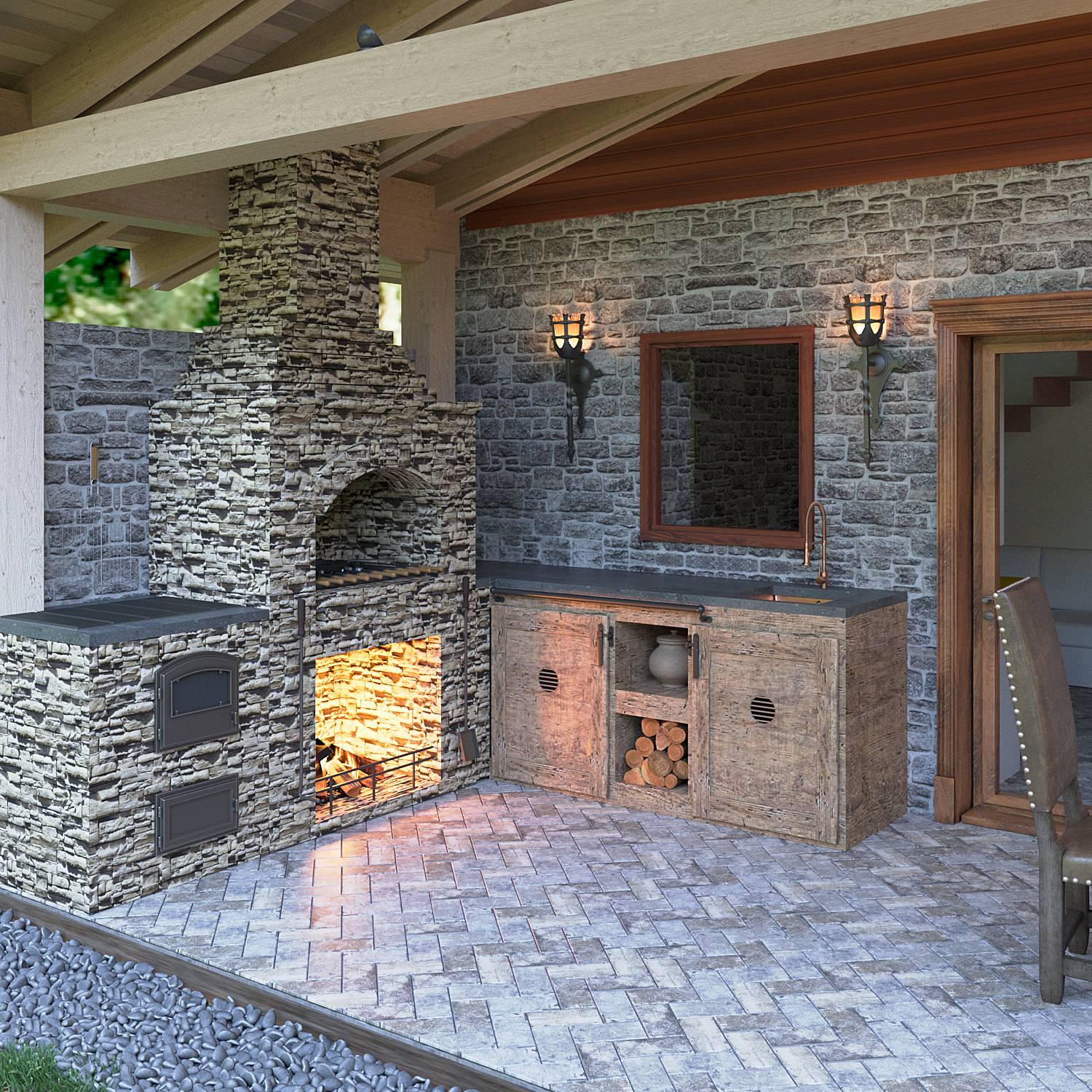 Дизайн дома-бани 110 кв.м.