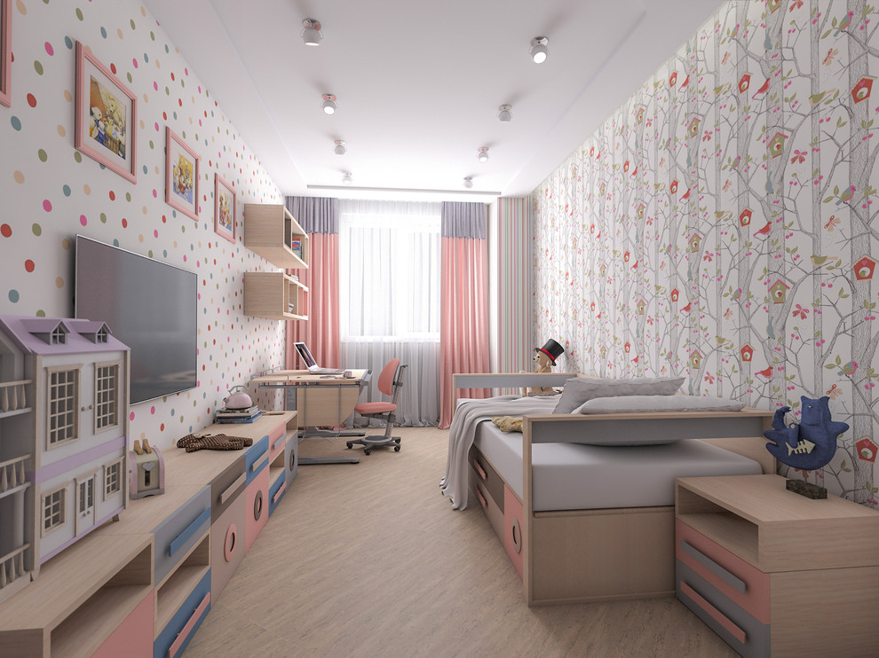 Детская для девочки и детская для мальчика. Визуализация.