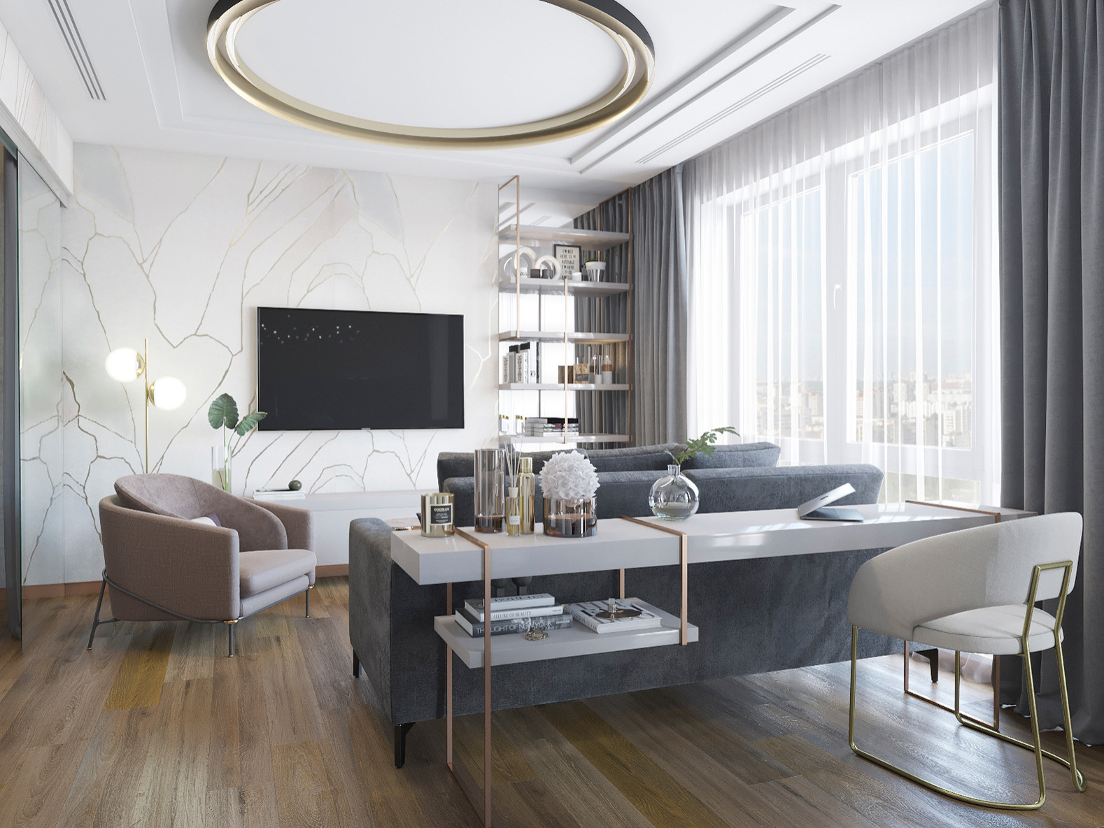 Обложка проекта: Квартира 43м.кв.В современном стиле