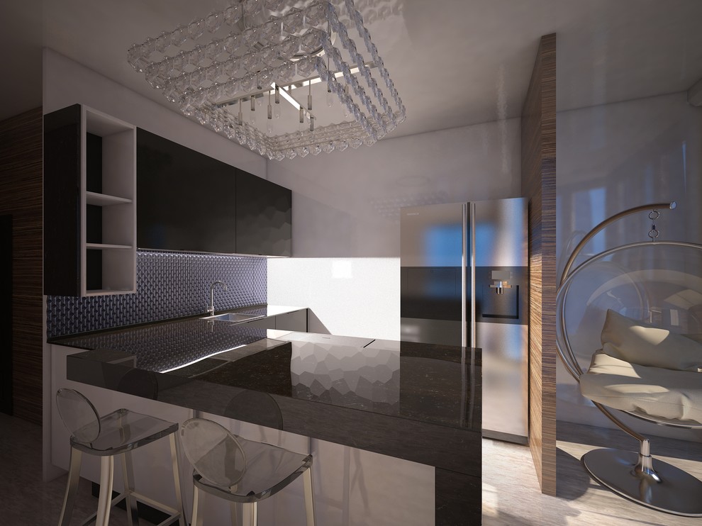 Обложка проекта: Квартира в стиле Хай-тек