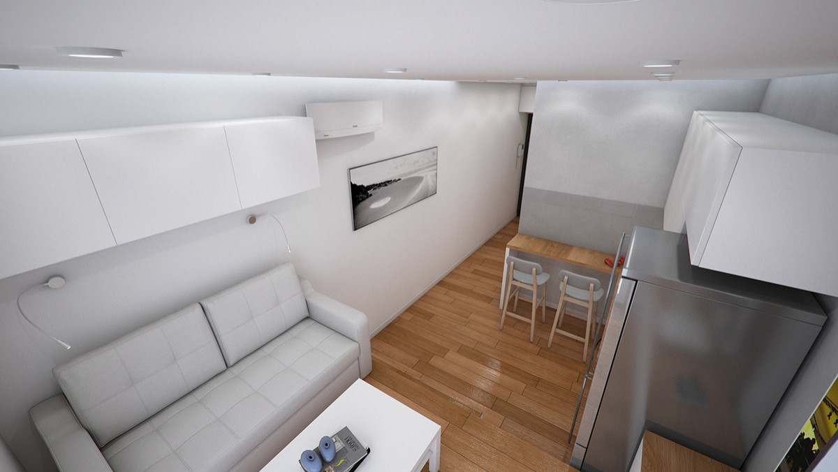 Обложка проекта: Квартира ЖК CLEVERLAND 18м2 (современный стиль)