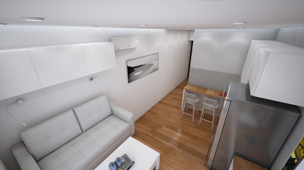 Обложка проекта: Квартира ЖК CLEVERLAND 18м2 (современный стиль)