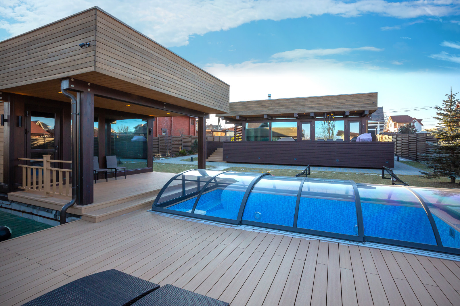 Готовый дом по проекту "Рона" 163 м2 + баня Пидан 45 м2