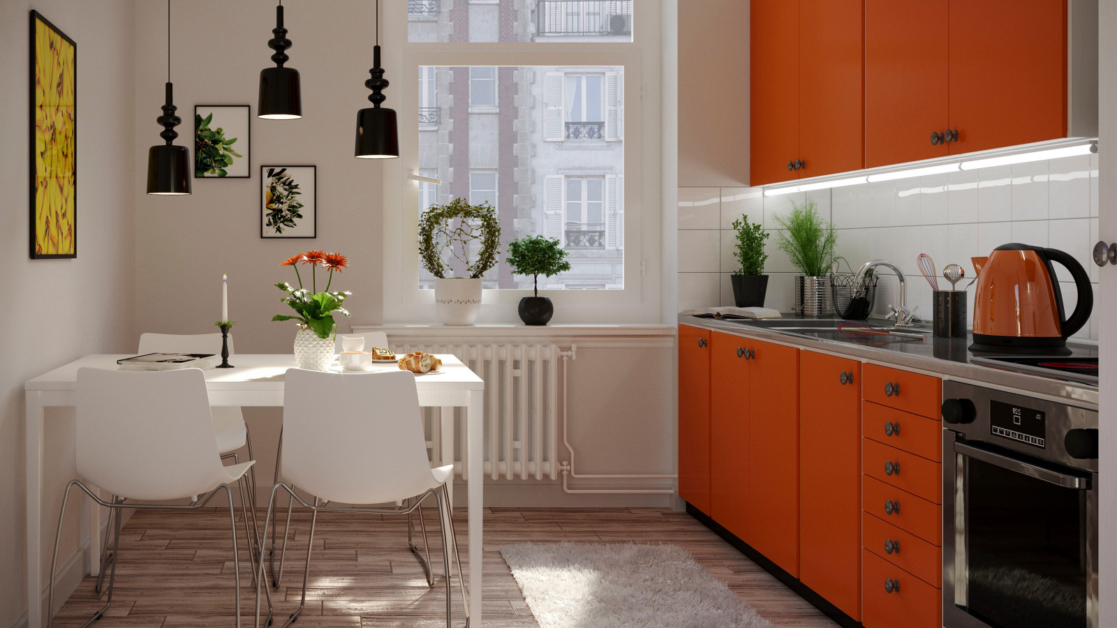 Кухня. Вид на окно