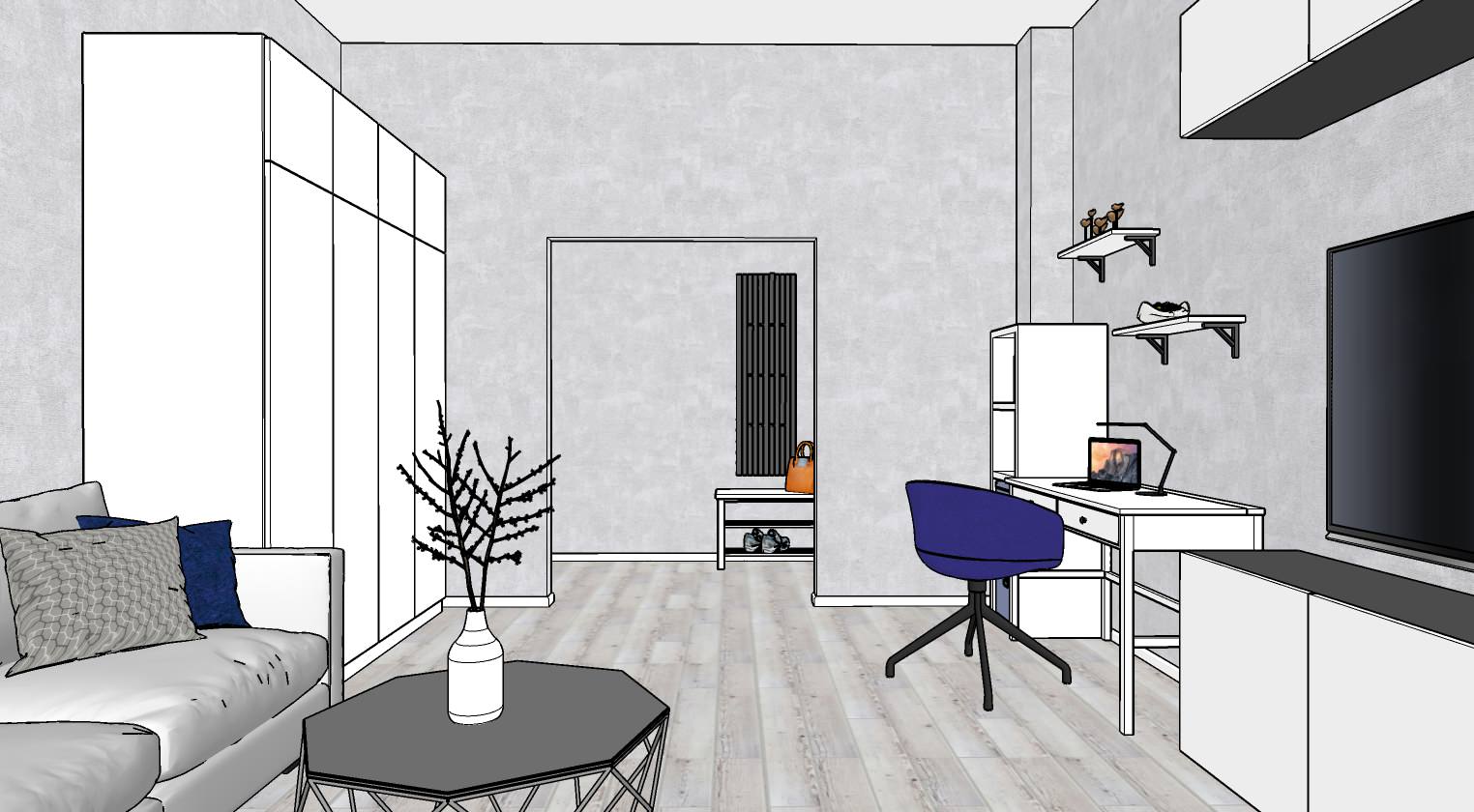 Гостиная вид В