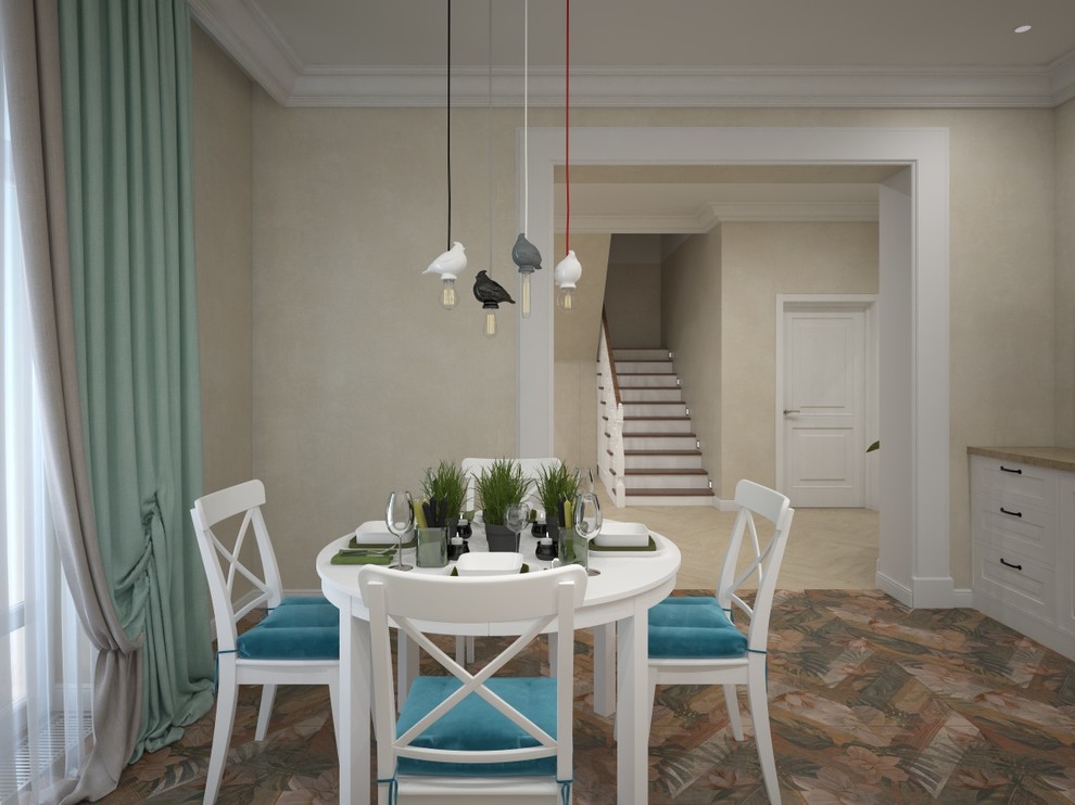 Элегантная неоклассика в интерьере загородного дома под Уфой  "Горький мёд"