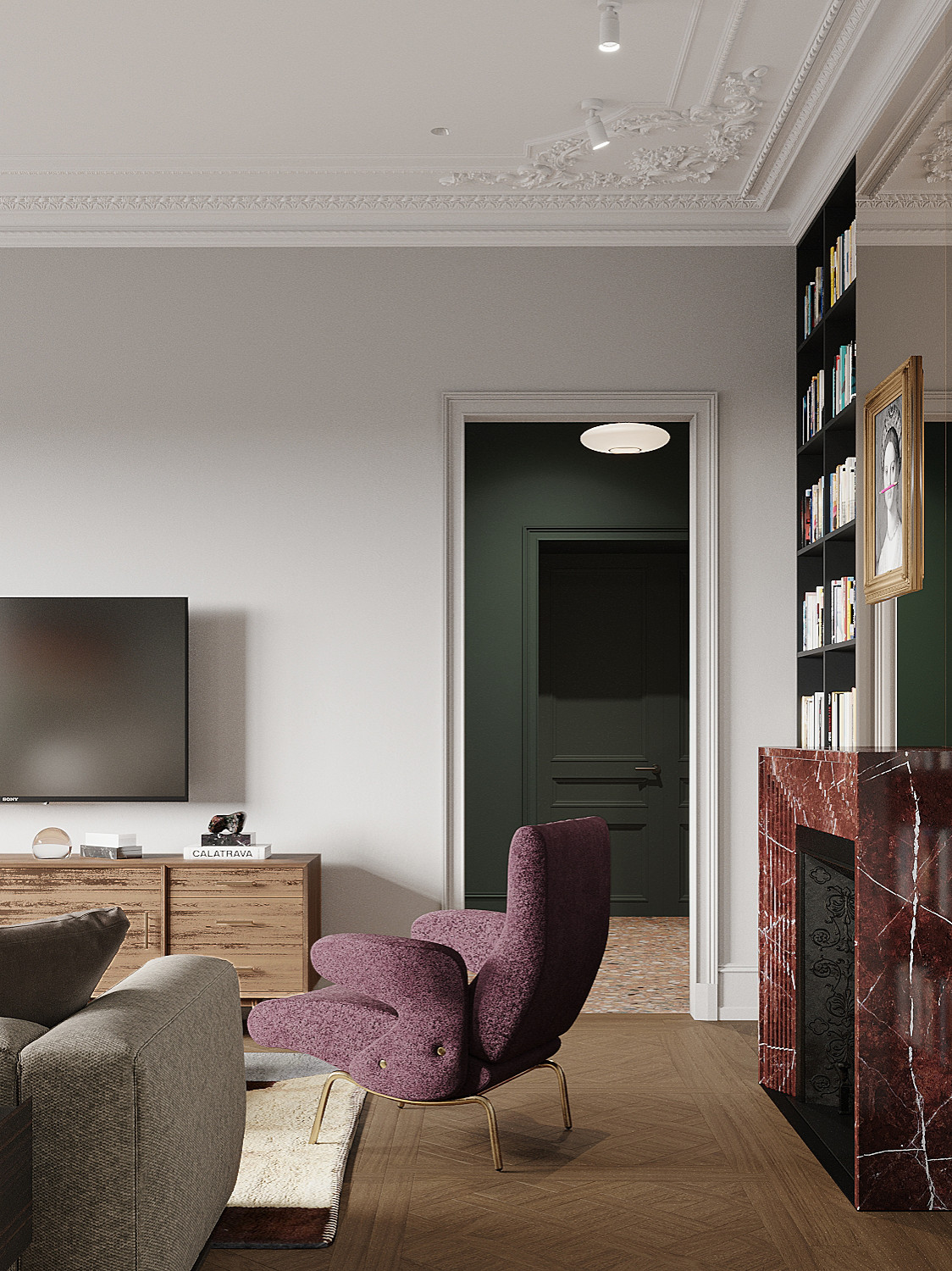 Яркая квартира с баром