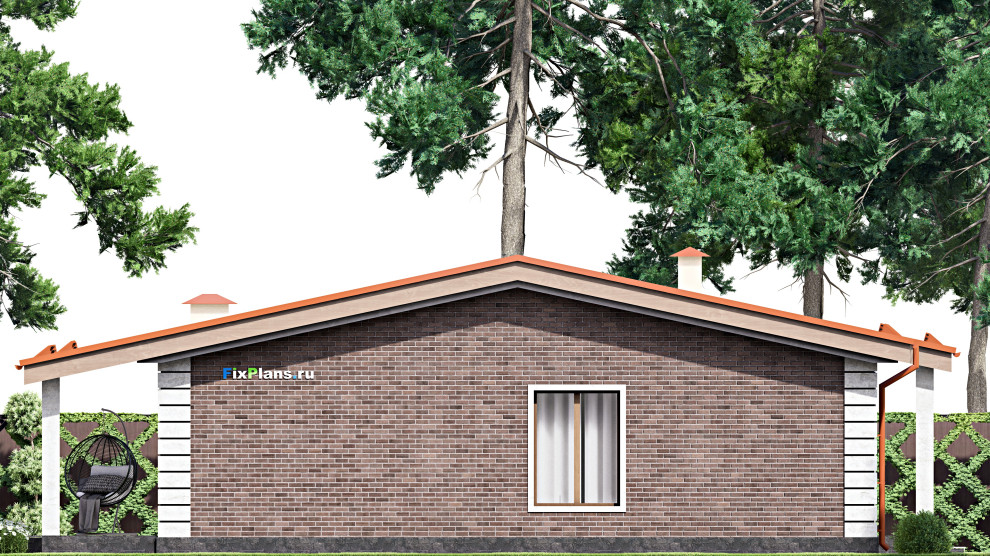 Проект одноэтажного дома 15х12м S136м2 F-14741