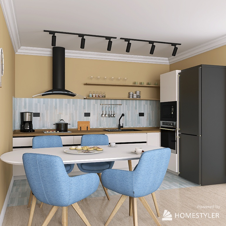 Квартира с разными стилями