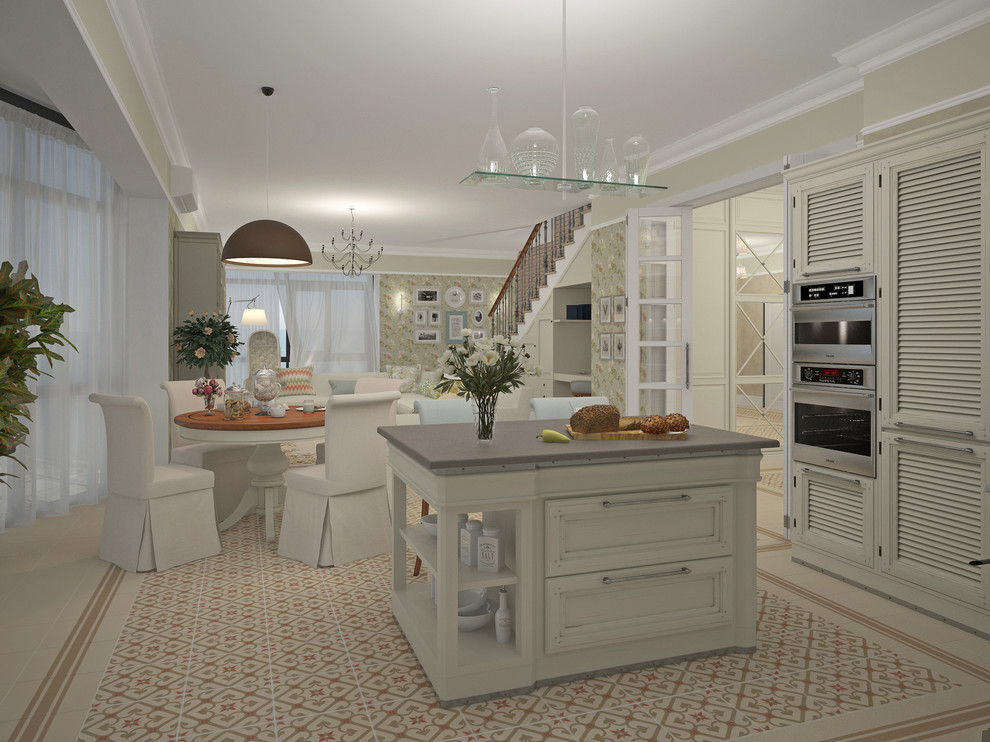 Кухня-гостиная в Классическом стиле