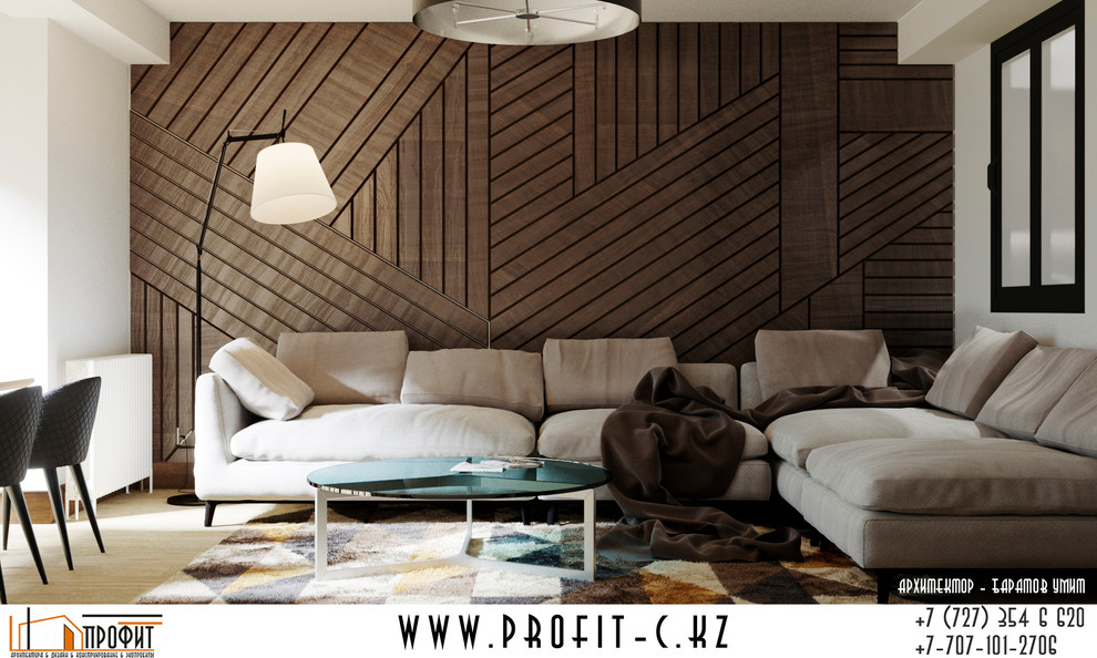 Обложка проекта: Дизайн-проект квартиры 153м2 (Гостиная)