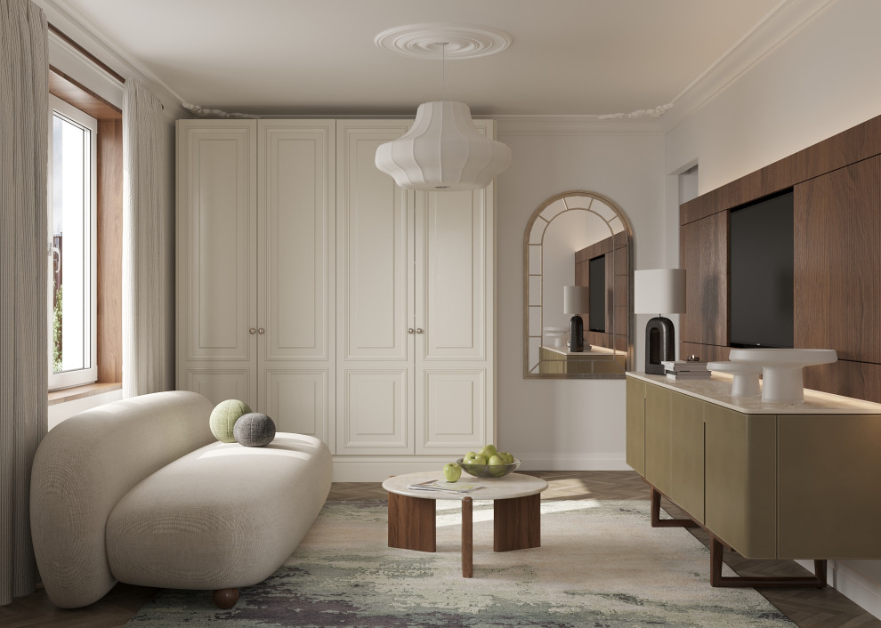 Обложка проекта: Уютная светлая квартира 40 кв м.Алексеевская